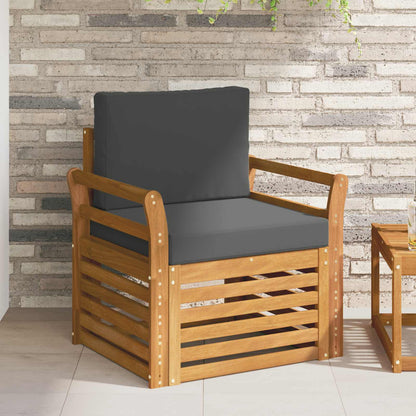 Set di divani da esterno con cuscino Naturale 75,5 x 63 x 73 cm