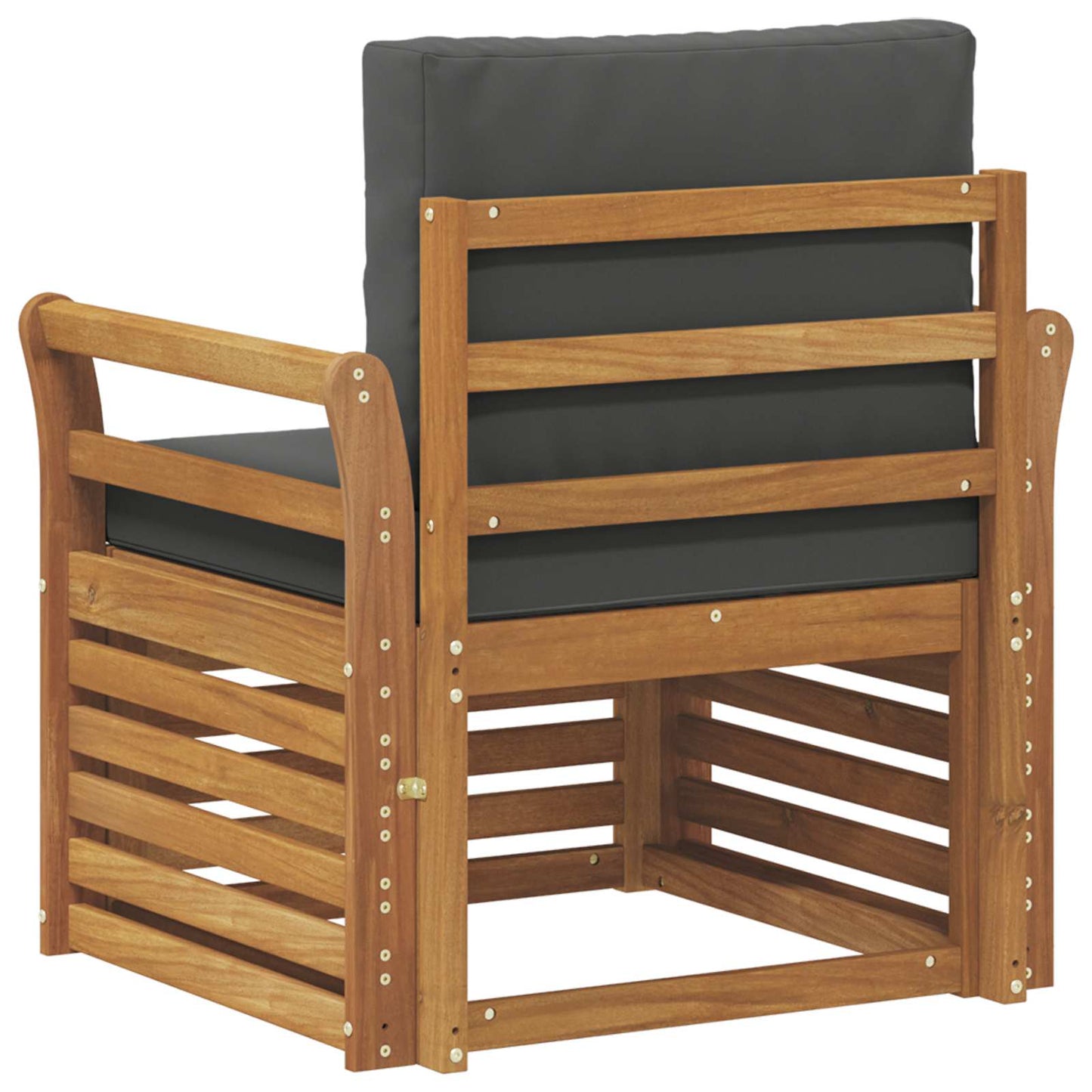 Set di divani da esterno con cuscino Naturale 75,5 x 63 x 73 cm