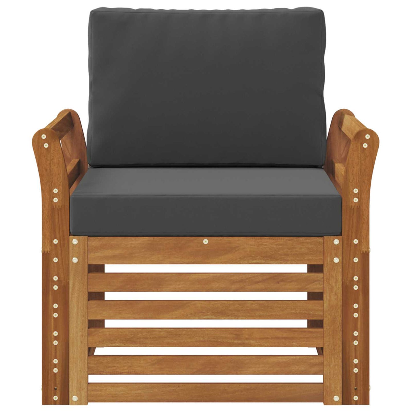 Set di divani da esterno con cuscino Naturale 75,5 x 63 x 73 cm