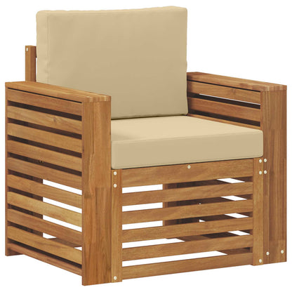 Set di divani da esterno con cuscino Naturale 79 x 63 x 73 cm