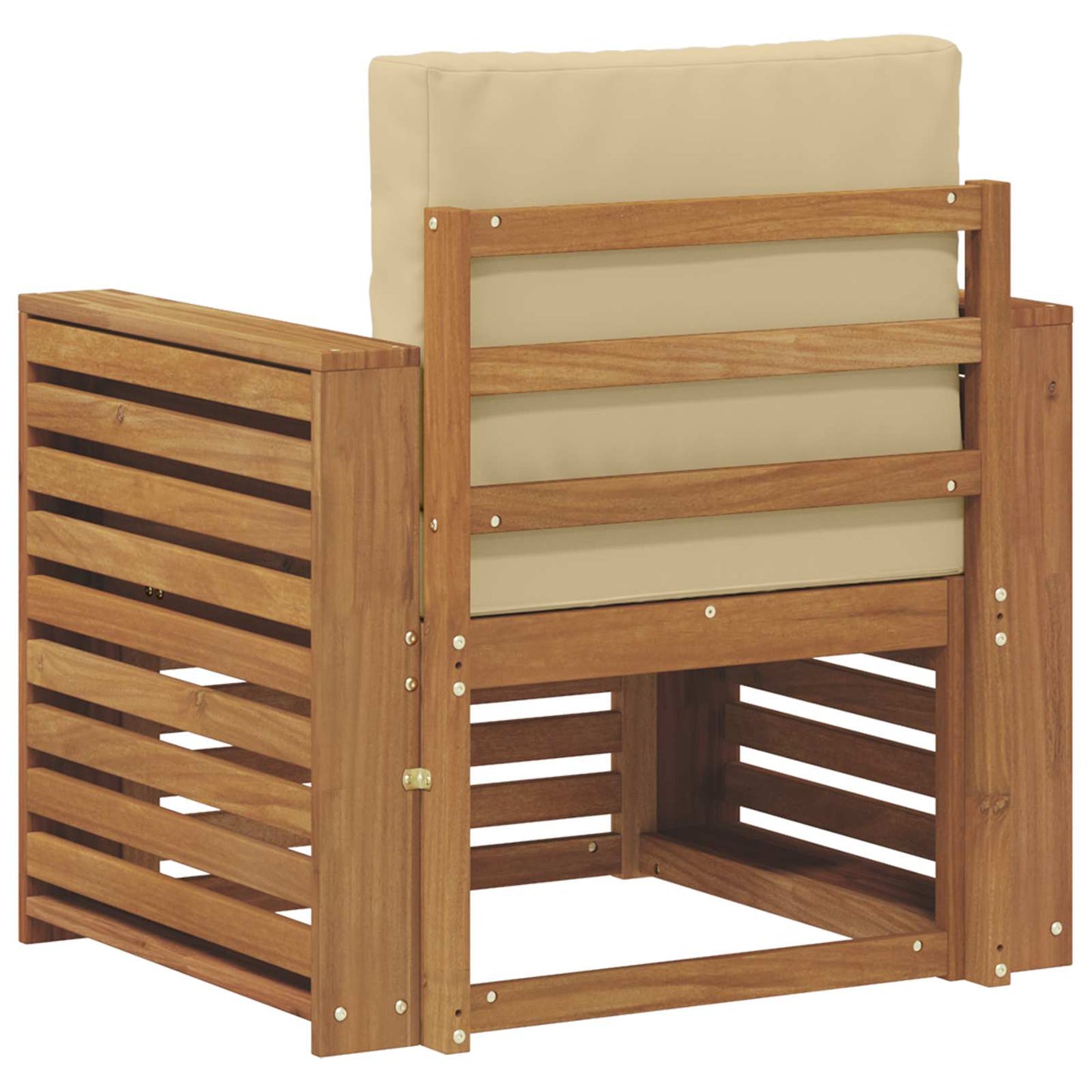 Set di divani da esterno con cuscino Naturale 79 x 63 x 73 cm