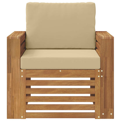 Set di divani da esterno con cuscino Naturale 79 x 63 x 73 cm