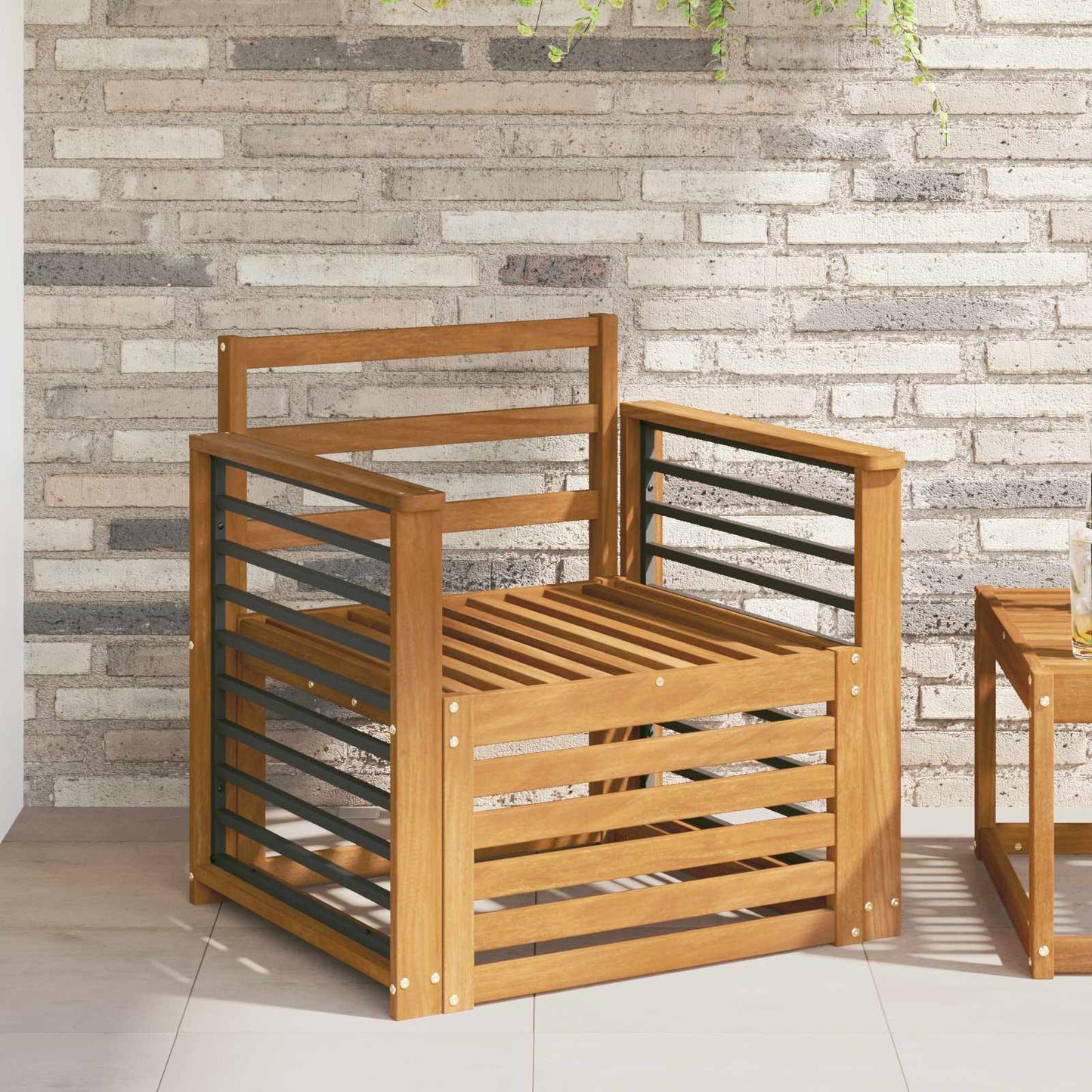 Set di divani da esterno Naturale 71 x 63 x 73 cm