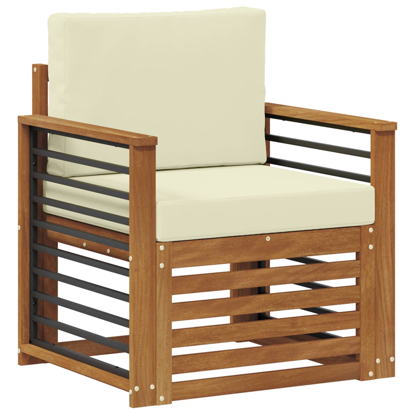 Set di divani da esterno con cuscino Naturale 71 x 63 x 73 cm