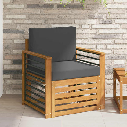 Set di divani da esterno con cuscino Naturale 71 x 63 x 73 cm