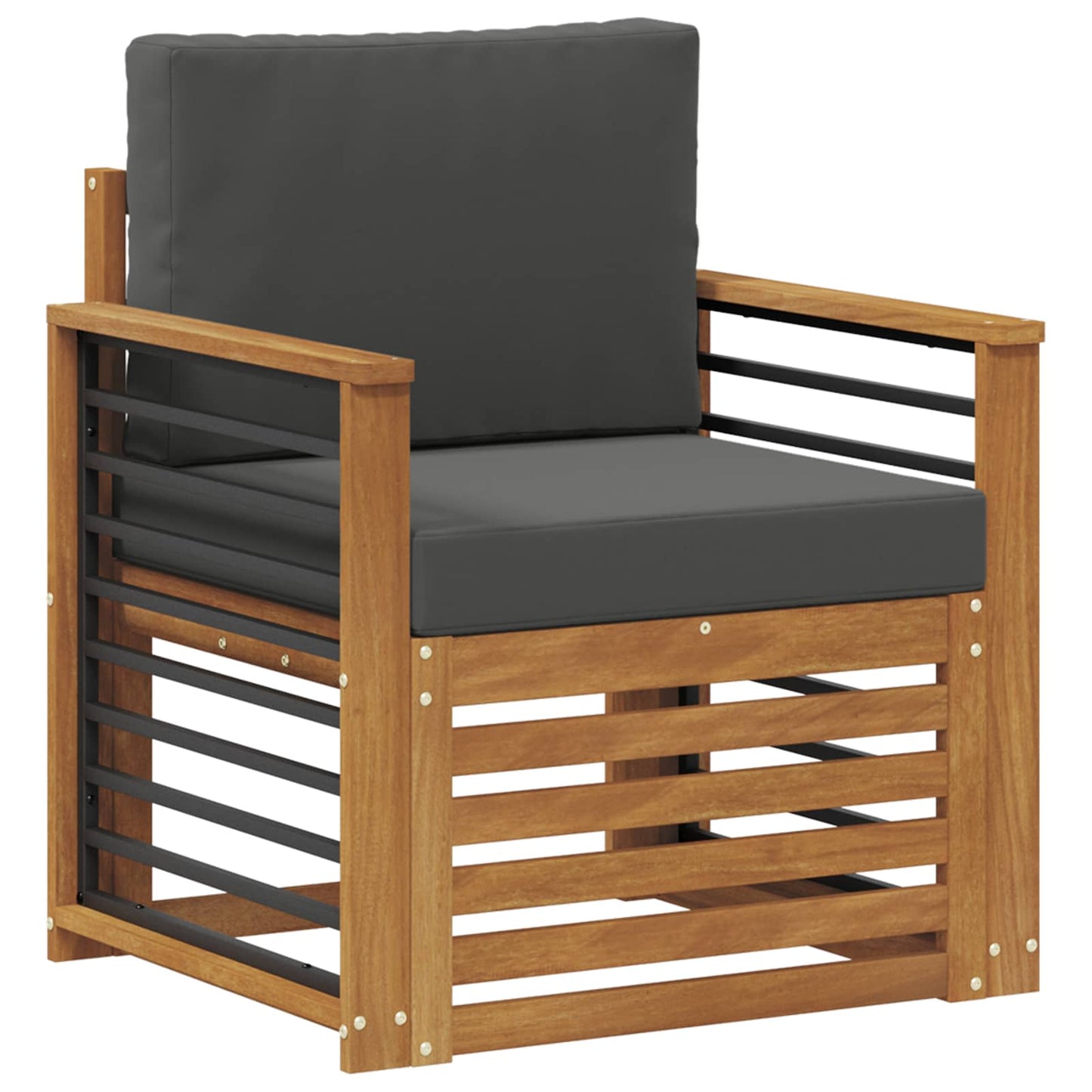 Set di divani da esterno con cuscino Naturale 71 x 63 x 73 cm