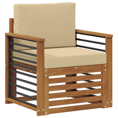 Set di divani da esterno con cuscino Naturale 71 x 63 x 73 cm
