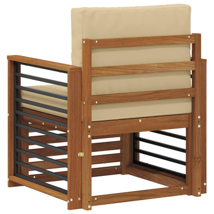 Set di divani da esterno con cuscino Naturale 71 x 63 x 73 cm