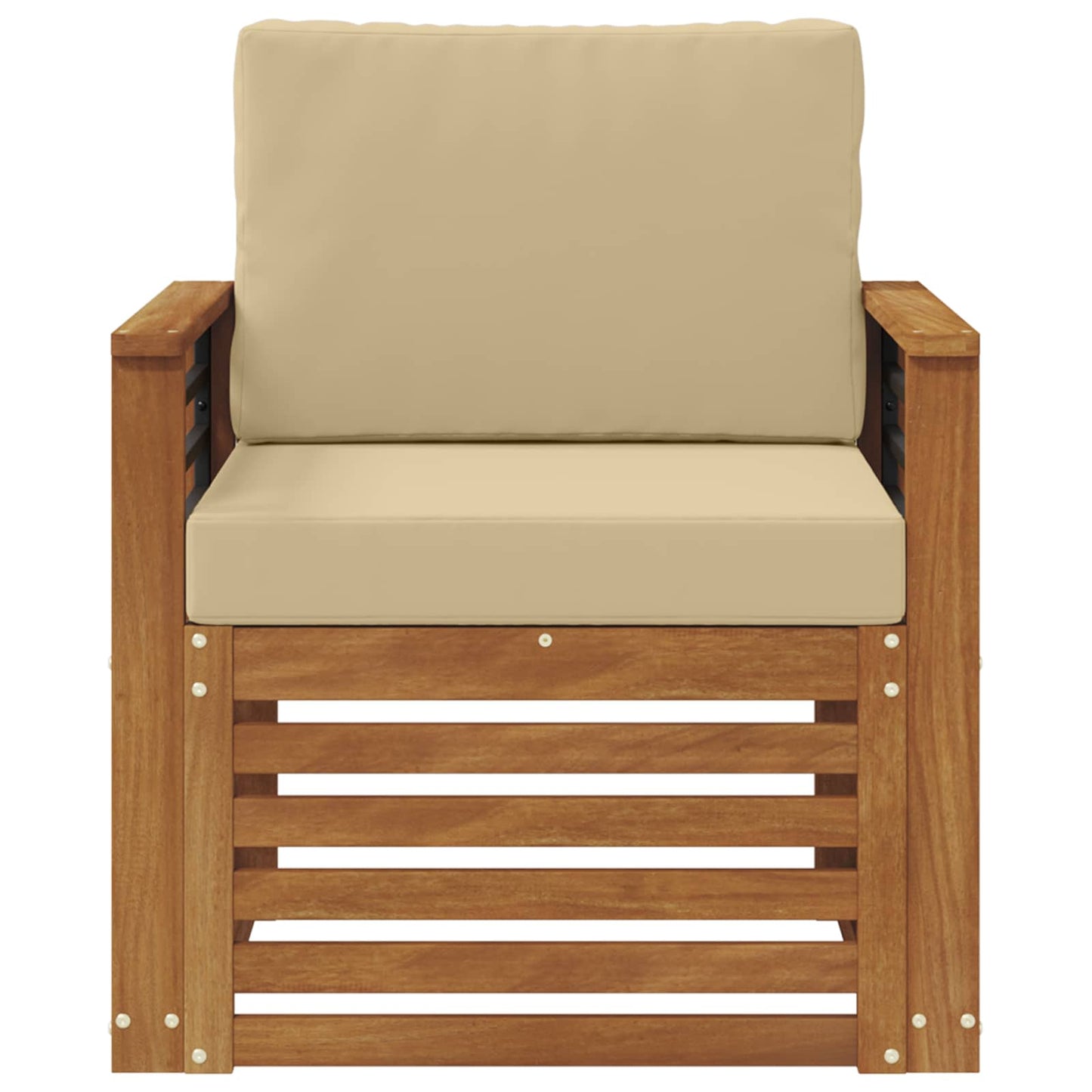 Set di divani da esterno con cuscino Naturale 71 x 63 x 73 cm