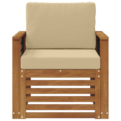 Set di divani da esterno con cuscino Naturale 71 x 63 x 73 cm