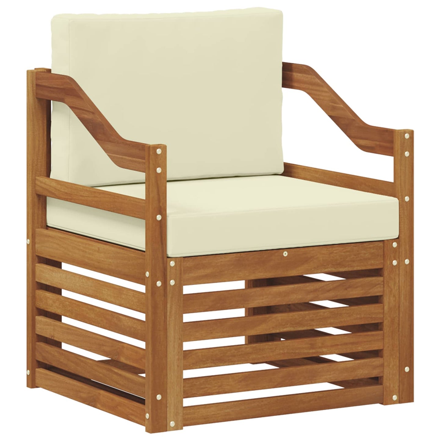 Set di divani da esterno con cuscino Naturale 67 x 63 x 73 cm