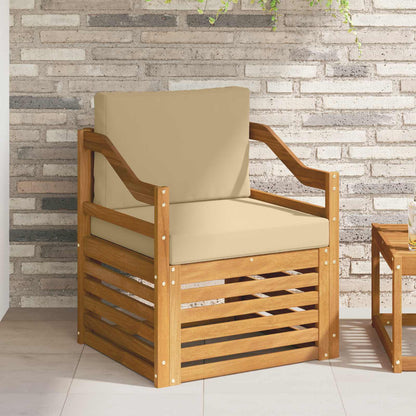 Set di divani da esterno con cuscino Naturale 67 x 63 x 73 cm