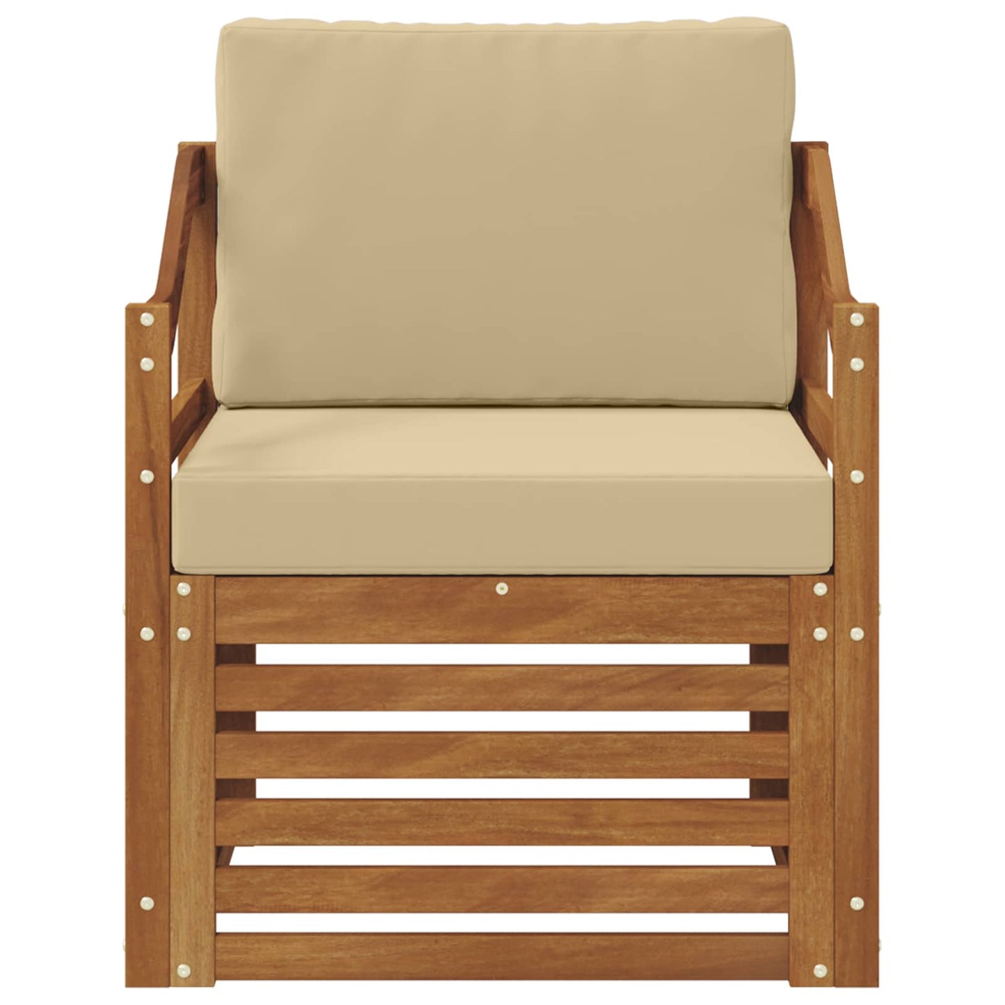 Set di divani da esterno con cuscino Naturale 67 x 63 x 73 cm