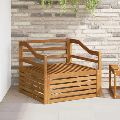 Set di divani da esterno Legno di Acacia Massello Naturale