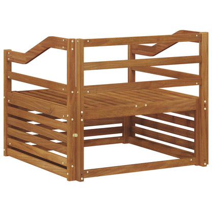 Set di divani da esterno Legno di Acacia Massello Naturale