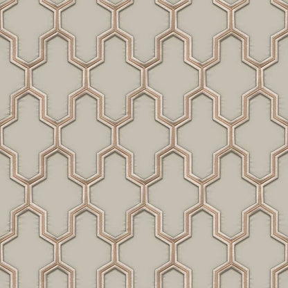 DUTCH WALLCOVERINGS Carta da Parati Geometric Oro e Verde