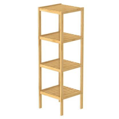EISL Scaffale da Bagno con 4 Scomparti Bambù 34x33x110 cm