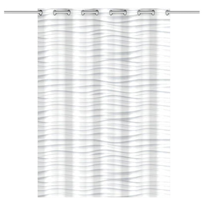 EISL Tenda da Doccia con Onde Bianche 200x180x0,2 cm