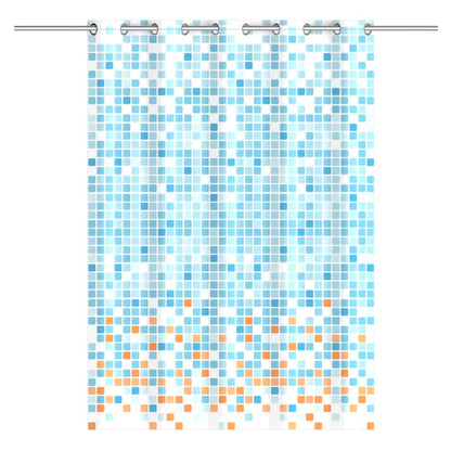 EISL Tenda da Doccia con Mosaico Blu-Arancio 200x180x0,2 cm