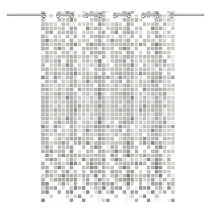 EISL Tenda da Doccia con Mosaico Grigio 200x180x0,2 cm