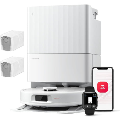 Roborock QV 35A Robot Aspirapolvere 8000Pa Lavapavimenti Stazione All-in-One
