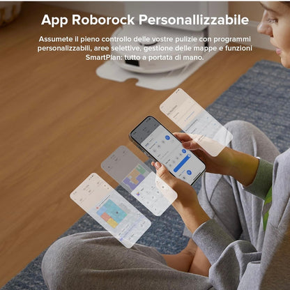 Roborock QV 35A Robot Aspirapolvere 8000Pa Lavapavimenti Stazione All-in-One